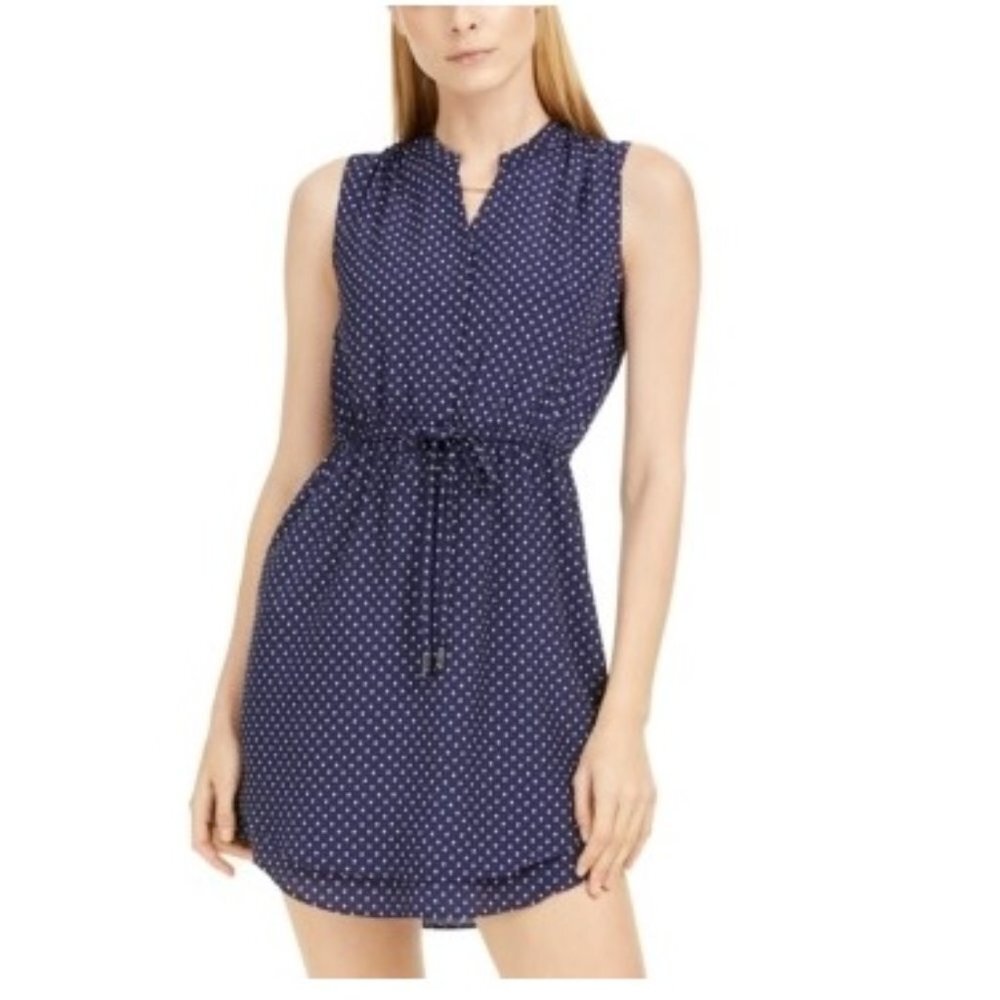 Maison Jules Printed Double-Hem Sleeveless Dress